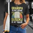 Grandpa Sudoku T-Shirt Geschenke für Sie