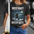 Guess What Bigfoot Butt Starry Night Sasquatch T-Shirt Gifts for Her