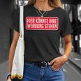 Hier Kann Ihre Werbung Stehhen Für Einen Influencer T-Shirt Geschenke für Sie