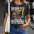 Ich Bin Baggerfahrer Construction Worker Digger T-Shirt Geschenke für Sie