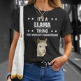 Ist So Ein Lama Ding Lustiger Spruch Lamas T-Shirt Geschenke für Sie