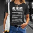 Johnson Familientreffen Nachname Afrikanischer Amerikanischer Nachname T-Shirt Geschenke für Sie