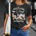 Just A Girl Who Loves Animals For Girls Who Love Animals T-Shirt Gifts for Her