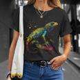 Lizard Lizard Colourful Colour Animal Favourite Animal Fan T-Shirt Geschenke für Sie