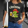 Löschzug Feuerwehr Beer Dino Fireman T-Shirt Geschenke für Sie