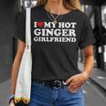 I Love My Ginger Girlfriend I Heart My Hot Girlfriend Bf T-Shirt Gifts for Her