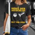 Möge Der Aufschlag Mit Dir Sein Table Tennis Ping Pong Sports T-Shirt Geschenke für Sie