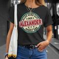 Name Alexander Alles Wird Gut Der Alexander Regelt Das T-Shirt Geschenke für Sie