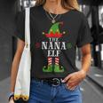 Nana Elf Matching Family Group Christmas Pajama T-Shirt Gifts for Her