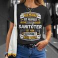 Niemand Ist Perfekt Aber Als Sanitöter T-Shirt Geschenke für Sie