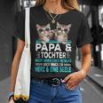 Papa Und Tochter Herz Und Eine Seele Partner Look T-Shirt Geschenke für Sie