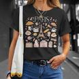 Paris France Souvenir Elegant Parisian Landmarks Aifel Tower T-Shirt Geschenke für Sie