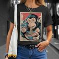 Ramen Japanese Kawaii Monkey Graphic Anime T-Shirt Gifts for Her