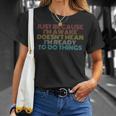 Retro Just Because I'm Awake Tweens And Ns T-Shirt Gifts for Her