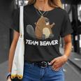 Rodent Team Beaver Team Beaver Cool Flannelette T-Shirt Geschenke für Sie