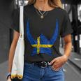 Schweden Wikinger Helm Schwedischer Nordmann Stolz Sköl T-Shirt Geschenke für Sie