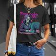 Skeleton Hacker Gamer It Programmer T-Shirt Geschenke für Sie