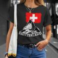 Switzerland Matterhorn Switzerland Alps T-Shirt Geschenke für Sie