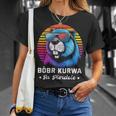 Synthwave Polish Bobr Meme Bober Kurwa Ja Pierdole Bòbr T-Shirt Geschenke für Sie