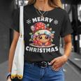 Weihnachtsmütze Weihnachten Lichterkette Einsiedlerkrebs T-Shirt Geschenke für Sie