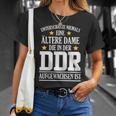 Women's Ddr Ossi Ostdeutschland Saying Older Lady Surprise T-Shirt Geschenke für Sie