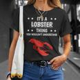 Women's Ist So Ein Hummer Ding Slogan Lobster With-Neck T-Shirt Geschenke für Sie