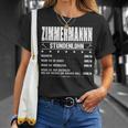 Zimmermann Stundenlohn Zimmermeister Gehalt Carpenter Saying T-Shirt Geschenke für Sie