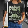 Zum Zocken Geboren Kinder Gamer Gamer Gamer Idea T-Shirt Geschenke für Sie