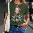 This Is My Christmas Pajama Xmas Pjs Owl Christmas T-Shirt Gifts for Her