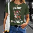 Christmas Women's Reindeer Merry Christmas Xmas T-Shirt Geschenke für Sie