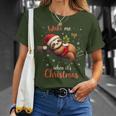 Cute Christmas Fautier Wake Me Up When Christmas T-Shirt Geschenke für Sie