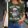 Rizz The Season Santa Claus Christmas Season Rizzler T-Shirt Gifts for Her