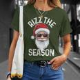 Rizz The Season Sigma Rizzler Santa Claus Rizzmas Joke T-Shirt Gifts for Her