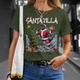 Santazilla Japanese Santa Christmas Monster Kaiju T-Shirt Gifts for Her