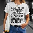 Damen Das Ist So Ein Pferdemädchen Ding Daserstehst Du Nicht Mit-Ausschnitt T-Shirt Geschenke für Sie