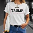 Donald Trump Is Your President Qr Trump Dancing On Back T-Shirt Gifts for Her