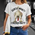 Guess What Chicken Butt Chicken Lover Chicken Meme T-Shirt Gifts for Her