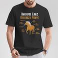 Anatomy Of A Haflinger Pony Haflinger Horse T-Shirt Lustige Geschenke