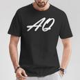 Aq Initialenorname A Nachname Q Alle Namen Mit A T-Shirt Lustige Geschenke