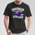 With Australien Ruft Und Ich Muss Gehen T-Shirt Lustige Geschenke