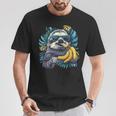 Banana Sloth Wildlife Sunglasses Portrait Banana Fruit T-Shirt Lustige Geschenke