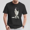 Border Collie Dog Pet Illustration Border Collie T-Shirt Lustige Geschenke