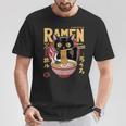 Cat Ramen Noodle Japanese Anime Manga Ramen Kawaii Cat T-Shirt Personalized Gifts