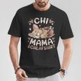 Chi Mama Schlaf Mutter Chihuahua Mit Welpe Muttertag T-Shirt Lustige Geschenke