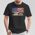 Cowboy Horse Riding Us American Flag 4Th Of July Rodeo Men T-Shirt Personalized Gifts