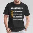 Crane Driver T-Shirt Lustige Geschenke