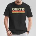 Curtis Nachname Lustiges Retrointage 80Er 90Er Geburtstag Wiedersehen T-Shirt Lustige Geschenke