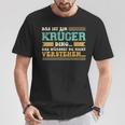 Damen Das Ist Ein Krüger Ding Spruch Für Familie Krüger Mit-Ausschnitt T-Shirt Lustige Geschenke