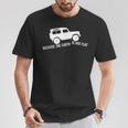 Die Erde Ist Kein Flat 4X4 Rover Über Land Off Road T-Shirt Lustige Geschenke