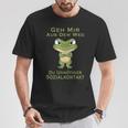 Frog Geh Mir Aus Dem Weg Du Unnötiger Sozialkontakt Geh Mir Aus T-Shirt Lustige Geschenke